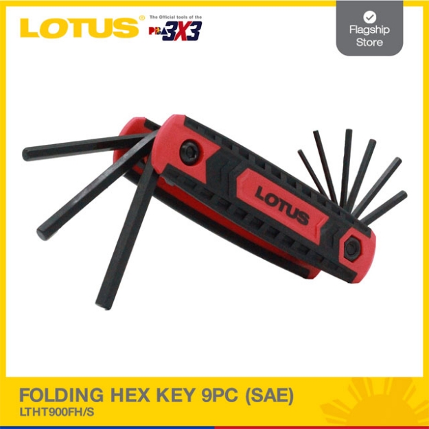 Picture of LOTUS Folding Hex Key (SAE) 9pcs LTHT900FH/S
