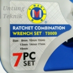 Picture of C-MART 7 Pcs Ratchet Flexible - Flexible Head Gear Wrench - T0009
