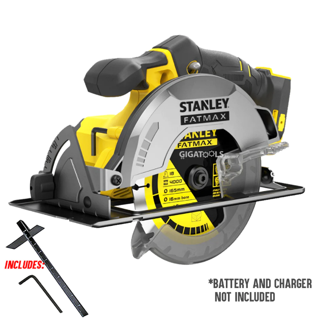 Picture of STANLEY FATMAX Professional Cordless Circular Saw 165mm ( 6-1/2" ) 20V ( Bare tool only ) - SFPCCS5124