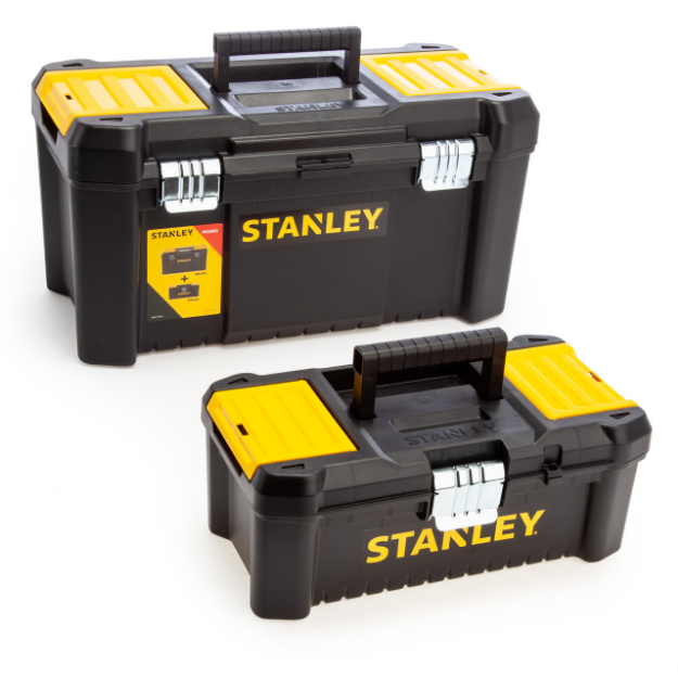 Picture of STANLEY Essential Tool Box with Metal Latches 2 pc. 12.5 in. and 19 in. - SETBML1595