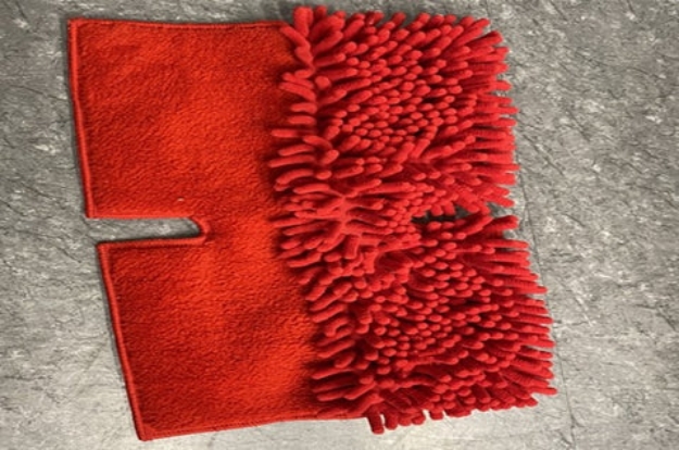 Picture of CLEAN HOME DUAL SIDED FLAT MOP REFILL PAD MICROFIBER AND CHINELLE 2PCS-CLHFC11/J2