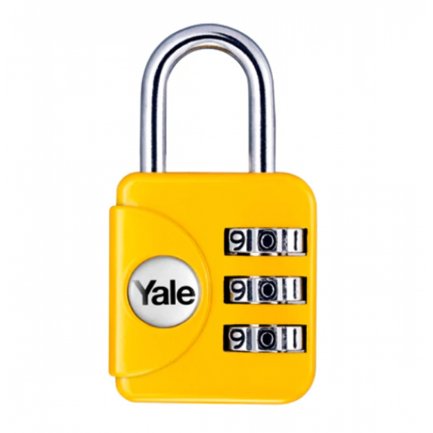 Picture of YALE DC TRAVEL LOCK MINI CODE LOCK YELLOW-YLHYP1/28/121/Y