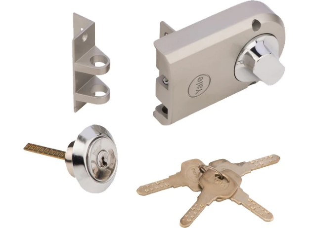 Picture of YALE VERTIBOLT DOUBLE CYLINDER DIMPLE KEY SATIN  NICKEL-YLHVB100DCDKBSN
