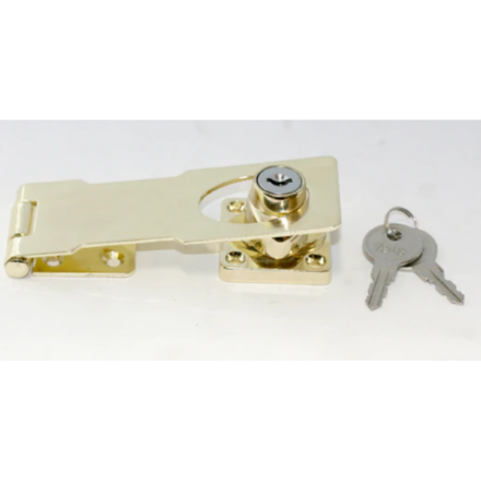 Picture of CYLINDRICAL SAFETY HASP BRIGHT BRASS-YLH095USB3