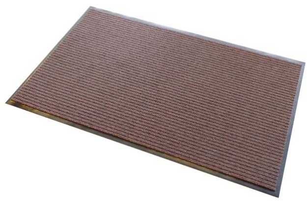 NOMAD WET AREA CARPET MAT W / EDGING BROWN 600MM X 880MM-3M3100600880WEBRN