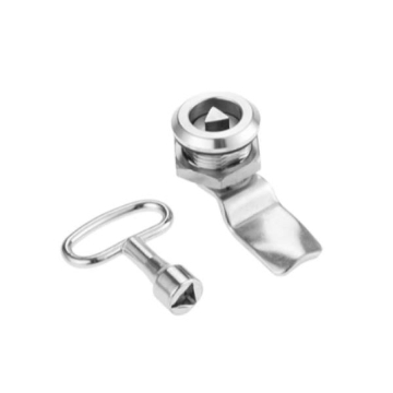 Picture of Lock, Triangle hole with key, Stainless steel