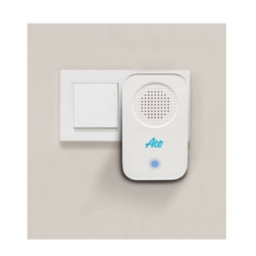 Picture of ACO WIRELESS RECTANGLE PLUG-IN DOORBELL WITH KINETIC BELL PUSH