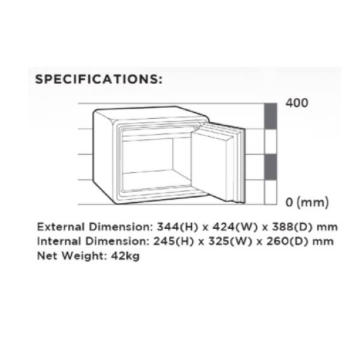 Show details for Chubbsafe Opal Safe With Electronic Lock 424X385X344MM (Yellow) - GUOPAL4112E35YLW Picture of Chubbsafe Opal Safe With Electronic Lock 424X385X344MM (Yellow) - GUOPAL4112E35YLW