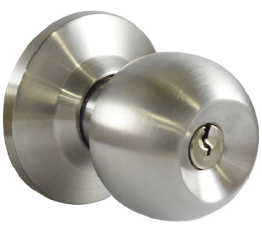 Picture of GATEMAN KNOBSET CYLINDRICAL ENTRANCE SATIN STAINLESS STEEL YLGM5877CS/S