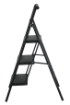 Picture of HOMER 3-STEP STEEL LADDER BLACK