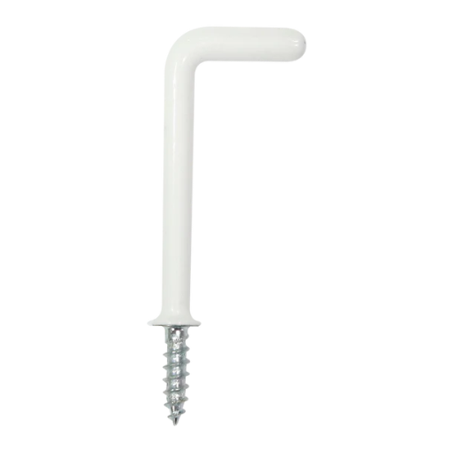 Picture of MILLER SQUARE HOOK PVC COATED 1-1/2INCHES 20-PC WHITE MLSH11/2