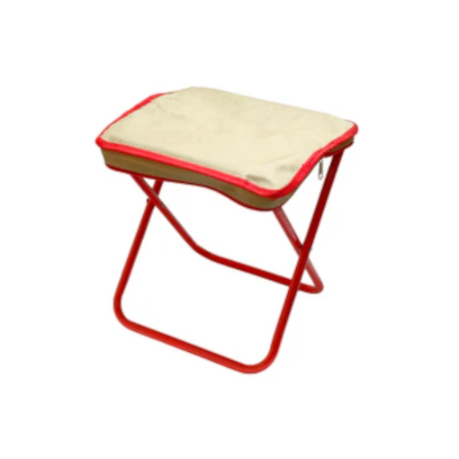Picture of HOMER QUICKZIP HANDBAG FOLDING STOOL RED/BEIGE HOML020REDBGE
