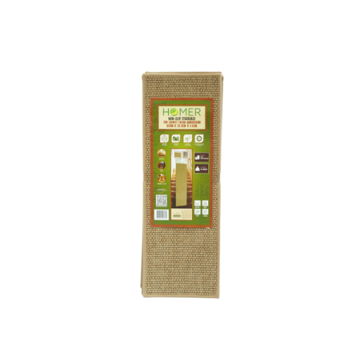 Picture of HOMER QUICKSAND RUBBER STAIR TREAD CARPET 75CM NON-SLIP AND DURABLE HOMTPR75225LBRN