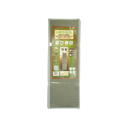 Picture of HOMER SMOKE GRAY RUBBER STAIR TREAD CARPET 65CM NON-SLIP AND DURABLE HOMRB65225GRY