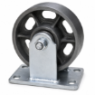 Picture of 8" Trolley Pure Iron Wheel Caster Specifications (HQ) ,  Caster Heavy Duty Wheel Fixed, Swivel (With Lock & W/Out lock)