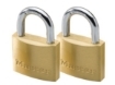 Picture of MASTER LOCK BRASS PADLOCK 2 KEYED 30MM HARD STEEL SHACKLE MSP1901T