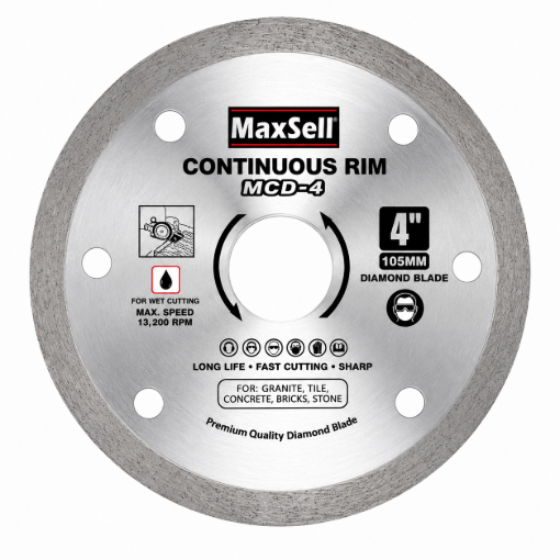 Picture of MAXSELL DIAMOND BLADE CONTINUOUS RIM, MCD-4