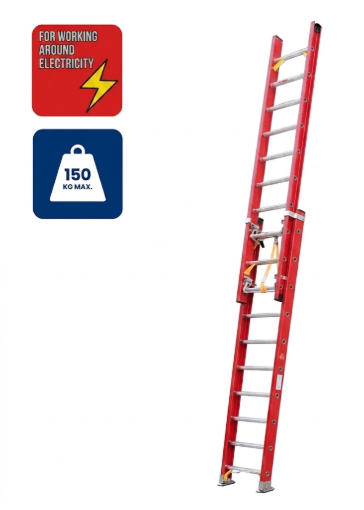 Picture of TRUMP LADDER FIBERGLASS EXTENSION STEP LADDER, TR-FG10X2