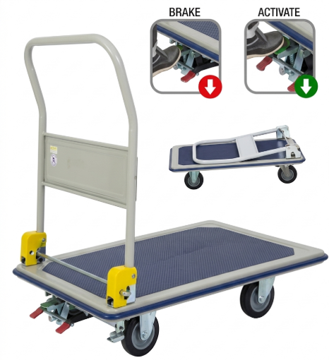 Picture of JUMBO TROLLEY WITH FOOT BRAKE, HB-210JCF