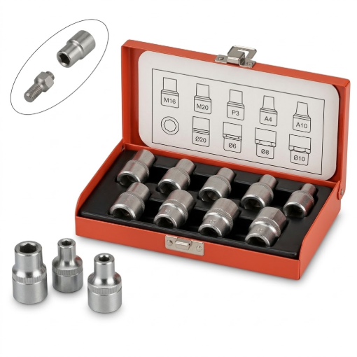 Picture of S-Ks Tools USA 1/2" DR. 9PCS. E-STAR SOCKET SET, E-1200