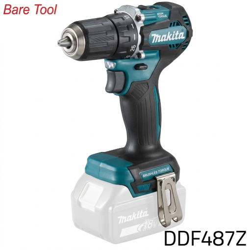Picture of Makita 18V LXT BL XPT SUB-COMPACT Cordless 13 mm (1/2") 40 N·m Driver Drill, DDF487Z